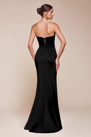 Madex Strapless Gown in black - Image 2