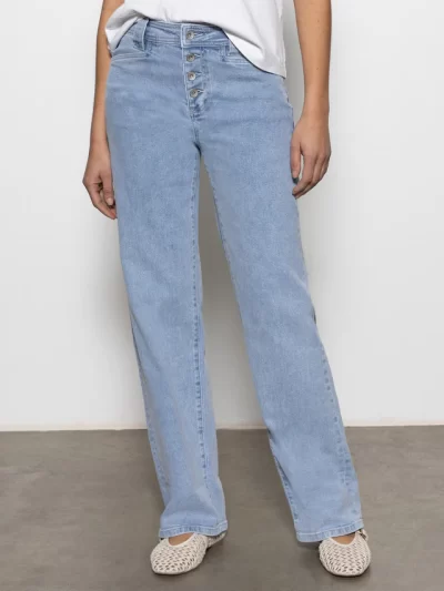 Luna Cuffed Standard Rise Jeans Blue Moonlight - Image 3