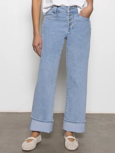 Luna Cuffed Standard Rise Jeans Blue Moonlight - Image 6