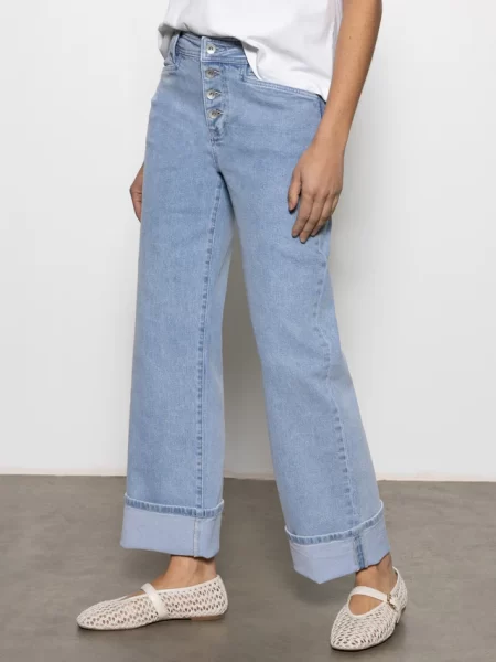 Luna Cuffed Standard Rise Jeans Blue Moonlight - Image 4