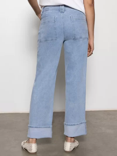 Luna Cuffed Standard Rise Jeans Blue Moonlight - Image 5