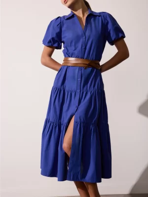 The Havana Dress in Cobalt