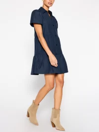 The Havana Mini Dress in navy - Image 5