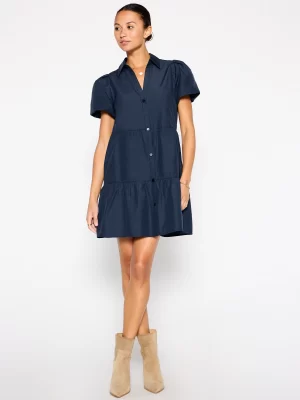 The Havana Mini Dress in navy - Image 6