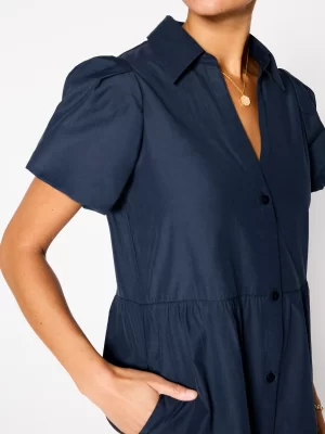 The Havana Mini Dress in navy - Image 3