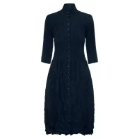 Nehru Coat Dress in midnight