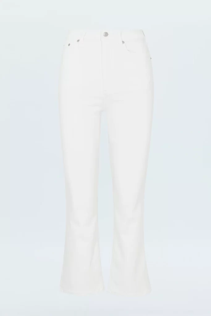 Lennon High Rise Boot Jean in Vivid White - Image 2