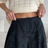 Laina Broderie Shorts in Black - Image 2