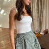 Laina Broderie Shorts in Khaki