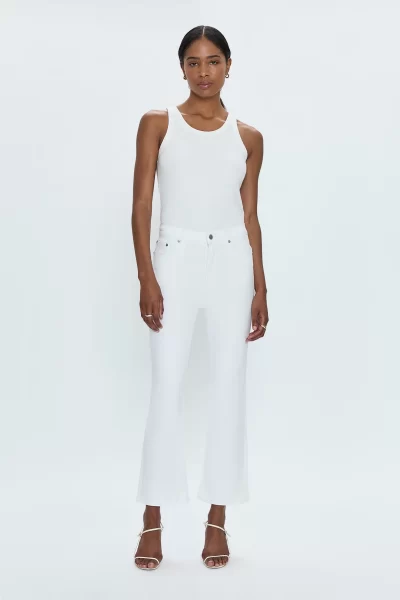 Lennon High Rise Boot Jean in Vivid White