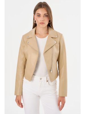 Pascale Faux Leather Jacket - Image 5