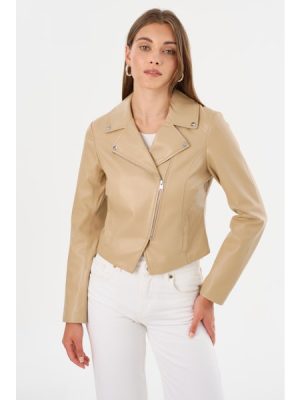 Pascale Faux Leather Jacket