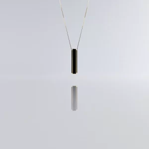 Pendant One NECKLACE IN BLACK/GOLD - Image 4