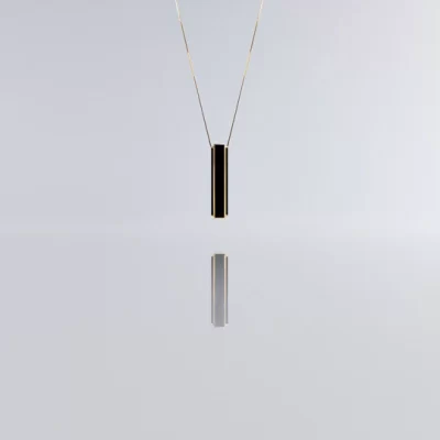 Pendant One NECKLACE IN BLACK/GOLD - Image 4