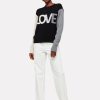 Love Colour Block Crew in black- M - Image 2