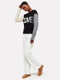 Love Colour Block Crew in black - Image 3