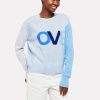 Love Colour Block Crew in blue