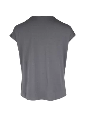 YASMI v-neck t-shirt IN DARK GREY - Image 2