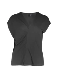 YASMI v-neck t-shirt in black