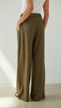 Alexis Linen Trousers - Khaki (coming soon March 2025) - Image 2