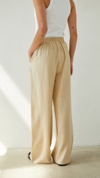 Alexis Linen Trousers - Sand - (coming soon March 2025) - Image 2