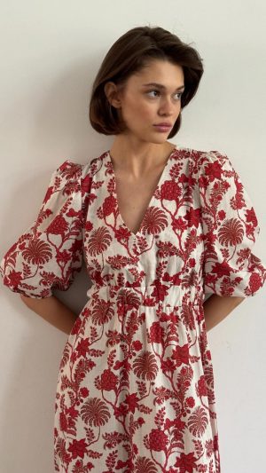 Brooke Dress - Flower Red (coming soon March 2025)