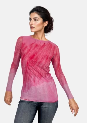 Florence Double Sheer Top in pinky promise