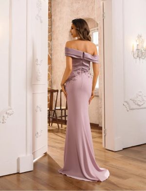 Evelyn Trumpet dress - rose mauve - sz18 - Image 3