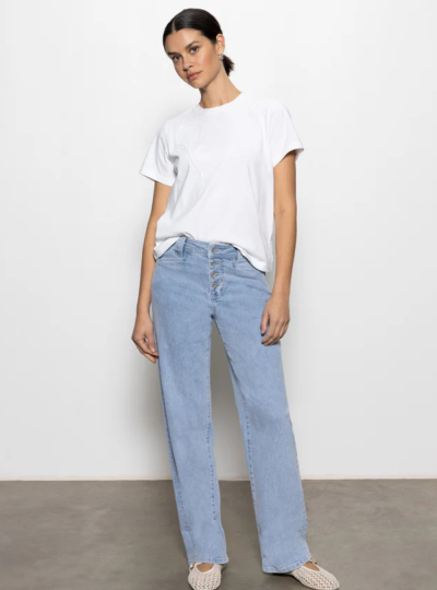 Luna Cuffed Standard Rise Jeans Blue Moonlight