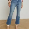 Tati Cropped Micro Boot Jean in Ithaca - Image 7