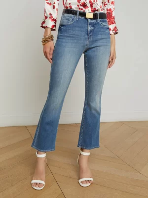 Tati Cropped Micro Boot Jean in Ithaca - Image 7