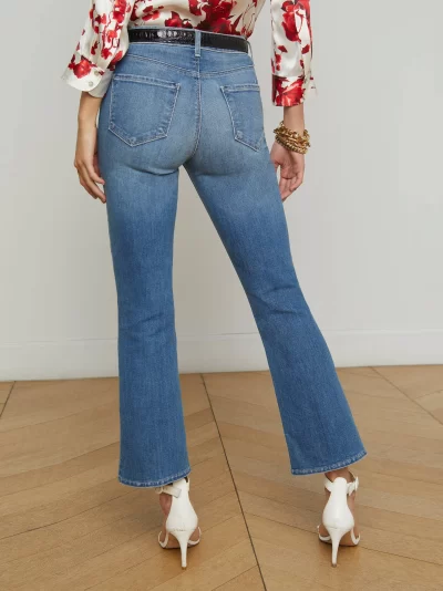 Tati Cropped Micro Boot Jean in Ithaca - Image 5