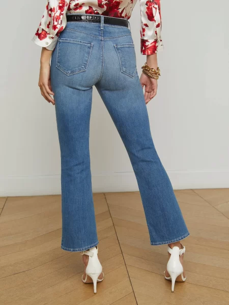 Tati Cropped Micro Boot Jean in Ithaca - Image 5