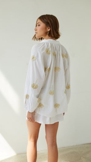 Mirelle Embroidered Top - white - (coming soon March 2025) - Image 2