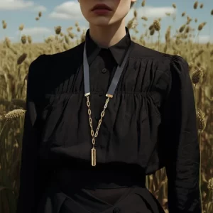 One plain Ribbon Necklace - Image 2