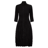 Nehru Coat Dress in black - Image 7