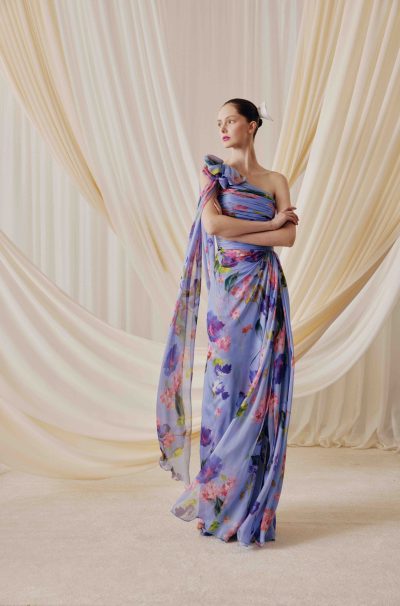 Kendall Draped bodice Gown