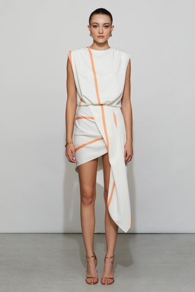 SAVANNA DRESS IN OMBRE STRIPE