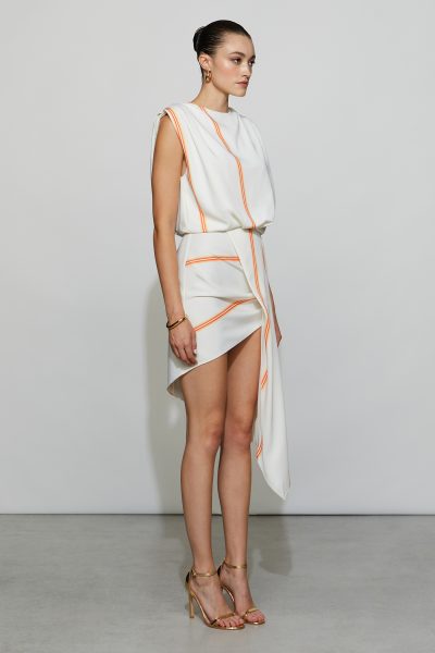 SAVANNA DRESS IN OMBRE STRIPE - Image 3