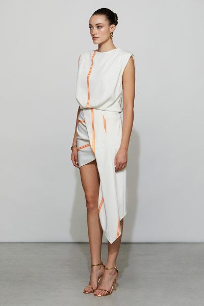 SAVANNA DRESS IN OMBRE STRIPE - Image 2