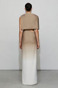 helena dress in ivory/taupe - coming spring'25 - Image 4