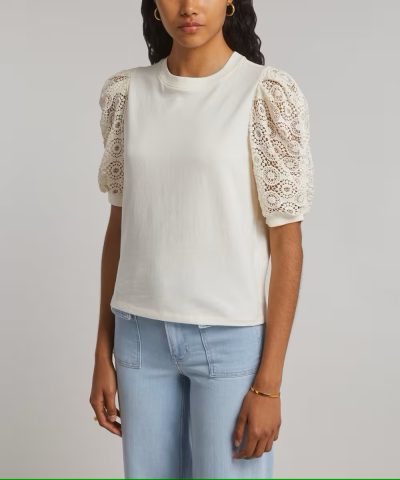 Dania Lace Sleeve Top - M
