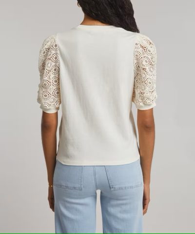 Dania Lace Sleeve Top - M - Image 4