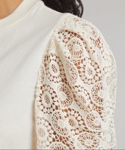 Dania Lace Sleeve Top - M - Image 5