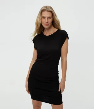 Ricci Shoulder Dress in black