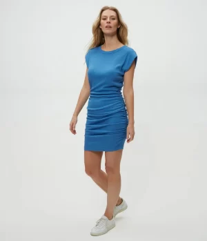 Ricci Shoulder Dress in Ocean - Image 3