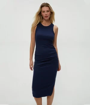 Wren Midi Dress in Nocturnal