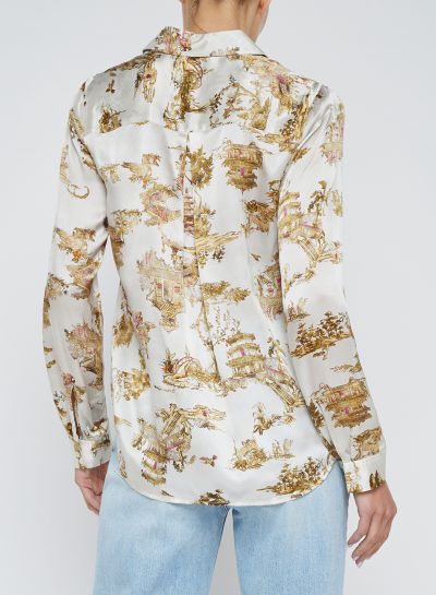 Tyler Blouse in ecru multi - Image 4