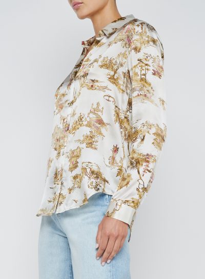 Tyler Blouse in ecru multi - Image 3