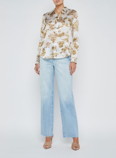 Tyler Blouse in ecru multi - Image 2